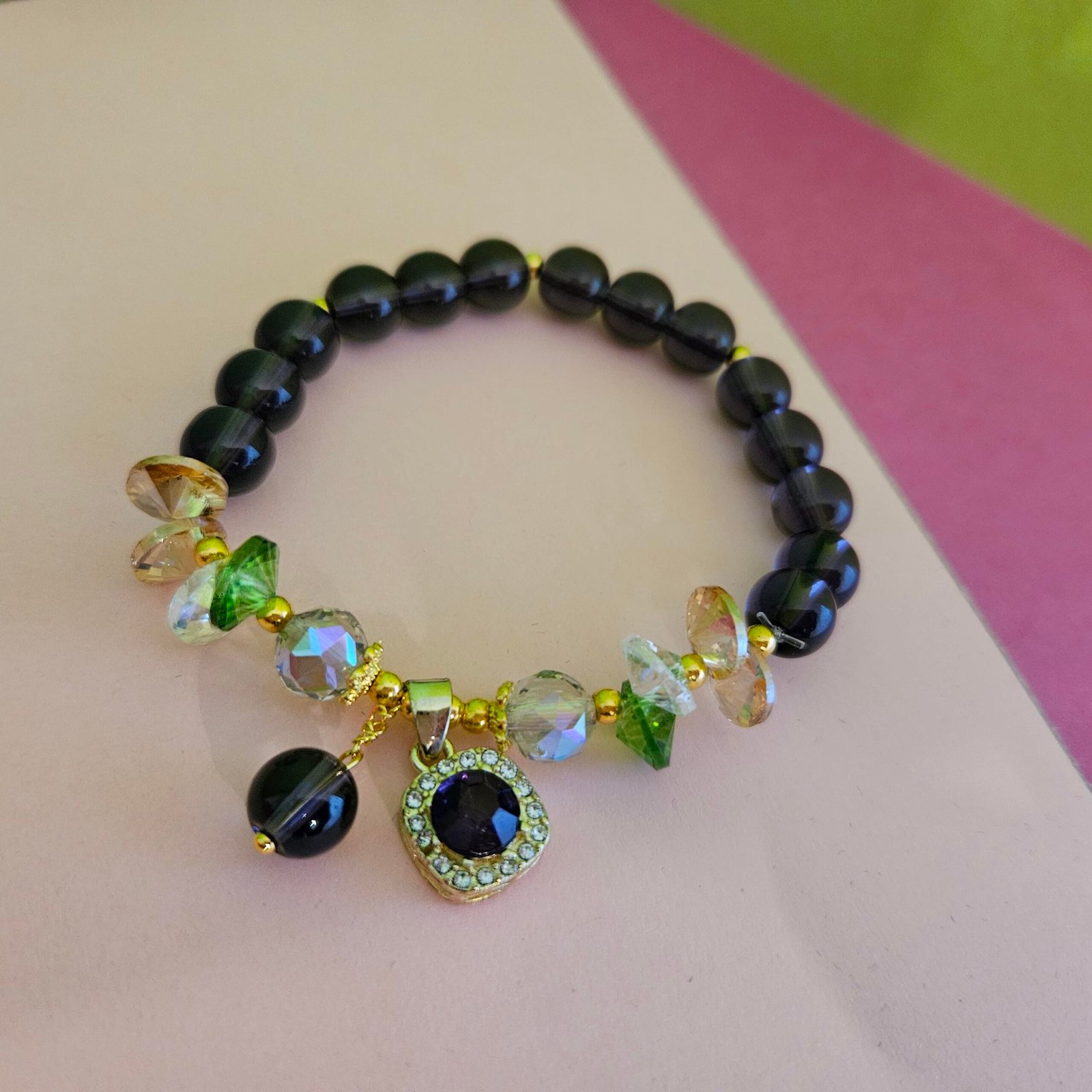 Bracelet violet améthyste – Image 2