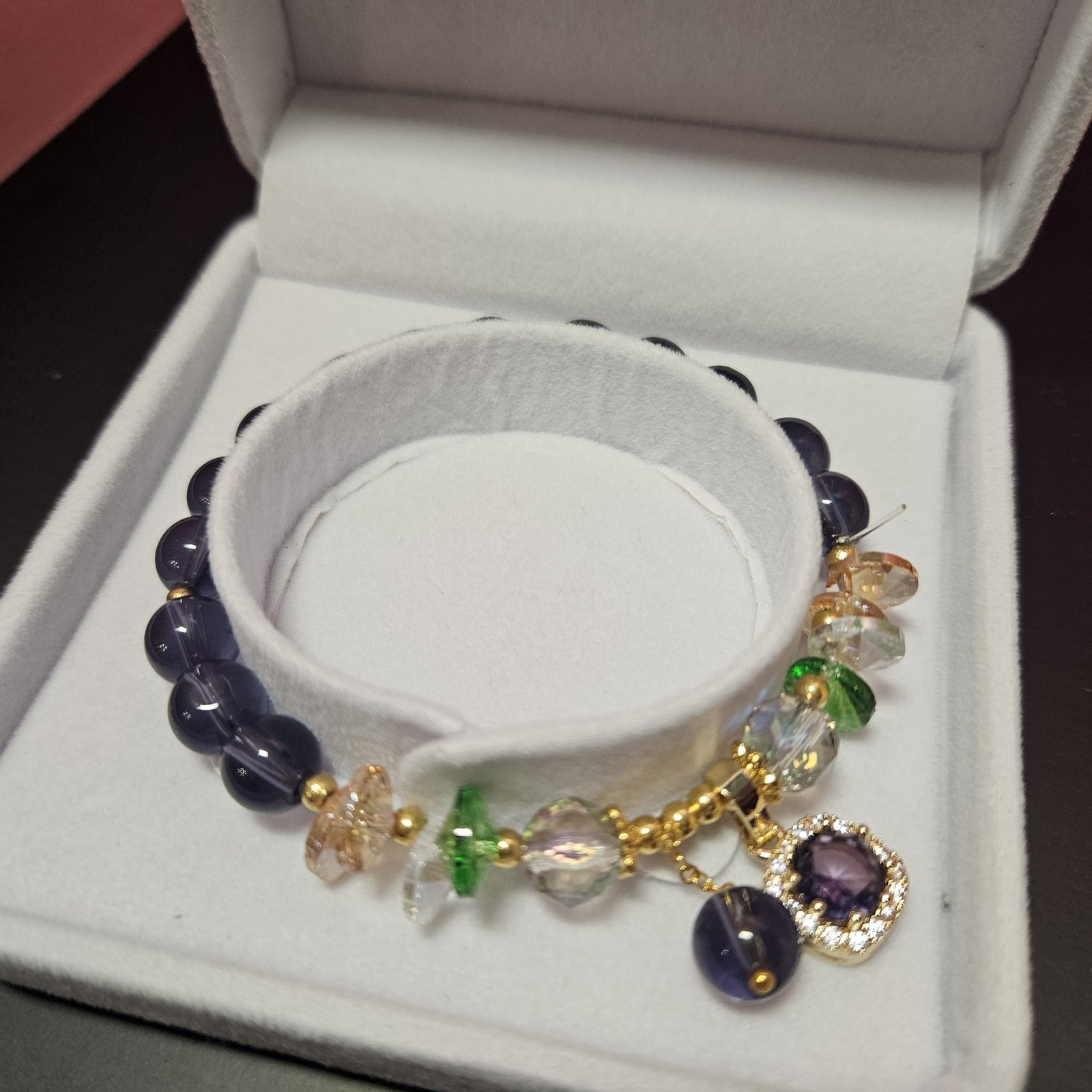 Bracelet violet améthyste